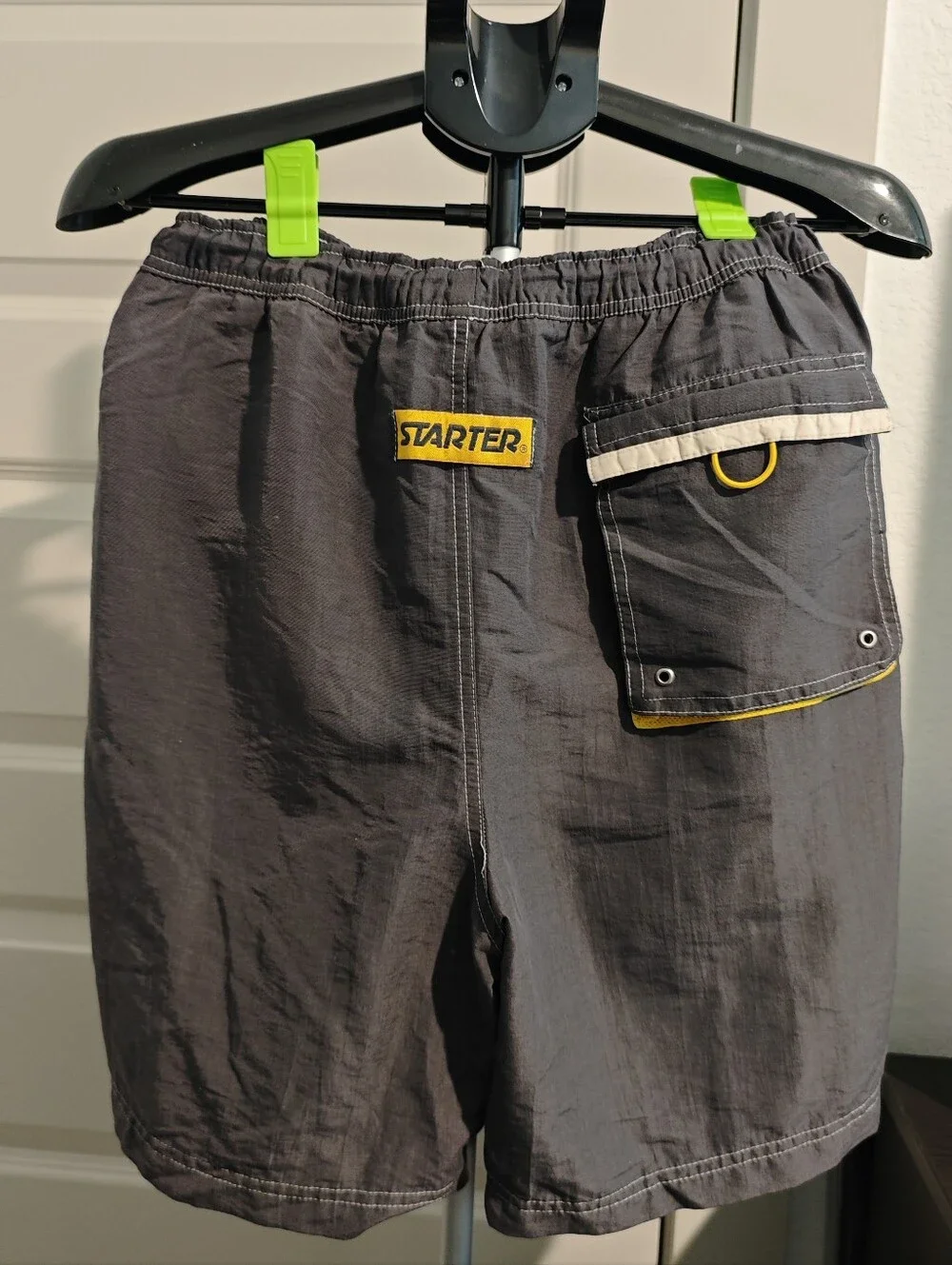Starter Men's Brown and Yellow board Shorts / Swim Trunks Size M